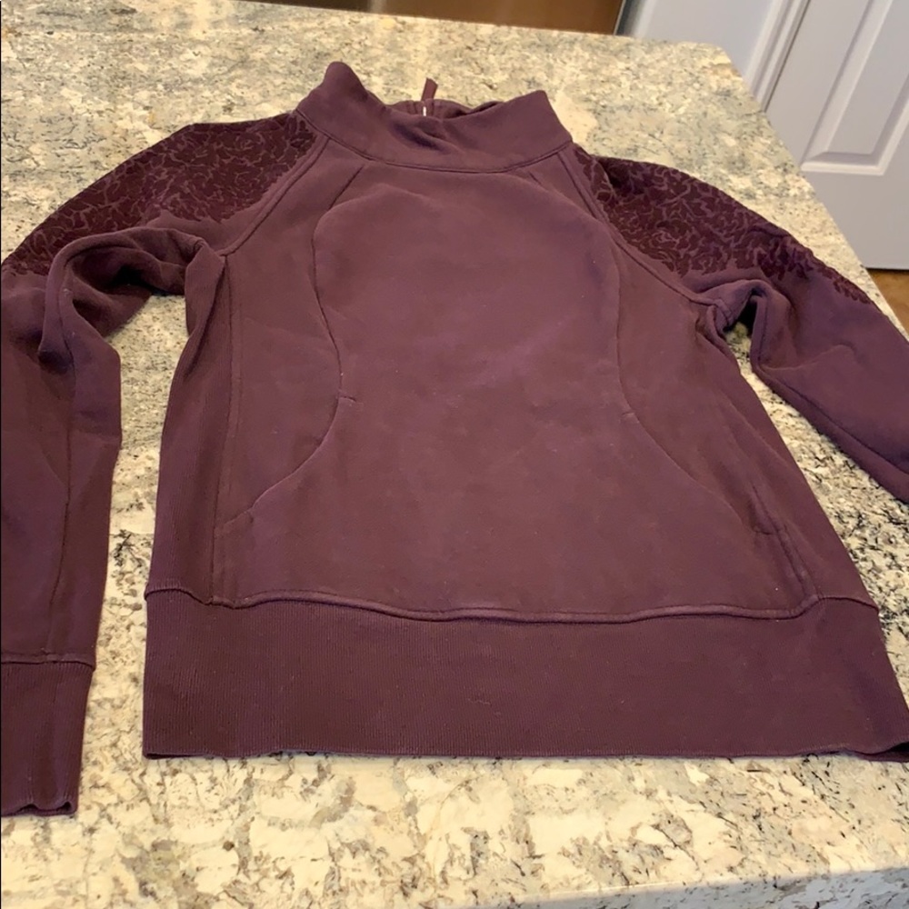Purple mock neck lululemon sweatshirt